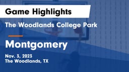 The Woodlands College Park  vs Montgomery  Game Highlights - Nov. 3, 2023