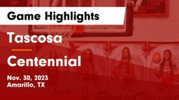 Tascosa  vs Centennial  Game Highlights - Nov. 30, 2023
