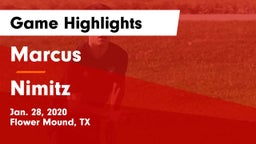 Marcus  vs Nimitz  Game Highlights - Jan. 28, 2020