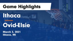 Ithaca  vs Ovid-Elsie  Game Highlights - March 3, 2021