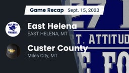 Recap: East Helena  vs. Custer County  2023