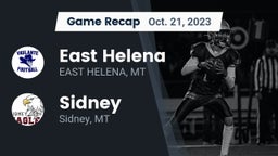Recap: East Helena  vs. Sidney  2023