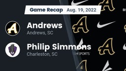 Recap: Andrews  vs. Philip Simmons  2022