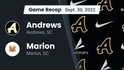 Recap: Andrews  vs. Marion  2022
