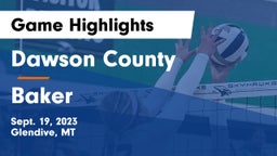 Dawson County  vs Baker  Game Highlights - Sept. 19, 2023