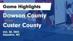 Dawson County  vs Custer County  Game Highlights - Oct. 28, 2023