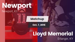 Matchup: Newport  vs. Lloyd Memorial  2016