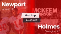 Matchup: Newport  vs. Holmes  2017