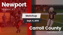 Matchup: Newport  vs. Carroll County  2019