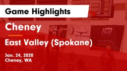 Cheney  vs East Valley  (Spokane) Game Highlights - Jan. 24, 2020