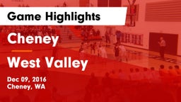 Cheney  vs West Valley  Game Highlights - Dec 09, 2016
