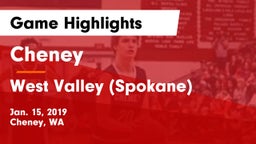 Cheney  vs West Valley  (Spokane) Game Highlights - Jan. 15, 2019