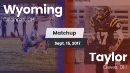 Matchup: Wyoming  vs. Taylor  2017