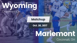 Matchup: Wyoming  vs. Mariemont  2017