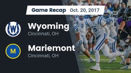 Recap: Wyoming  vs. Mariemont  2017