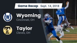 Recap: Wyoming  vs. Taylor  2018