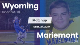 Matchup: Wyoming  vs. Mariemont  2019