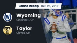 Recap: Wyoming  vs. Taylor  2019