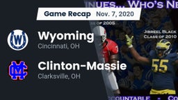 Recap: Wyoming  vs. Clinton-Massie  2020