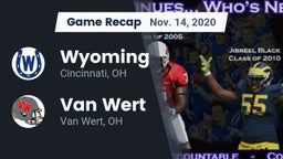 Recap: Wyoming  vs. Van Wert  2020
