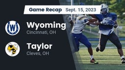 Recap: Wyoming  vs. Taylor  2023