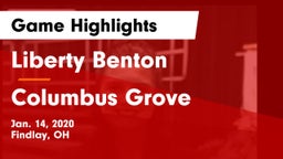 Liberty Benton  vs Columbus Grove  Game Highlights - Jan. 14, 2020