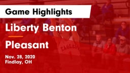 Liberty Benton  vs Pleasant  Game Highlights - Nov. 28, 2020