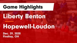 Liberty Benton  vs Hopewell-Loudon  Game Highlights - Dec. 29, 2020