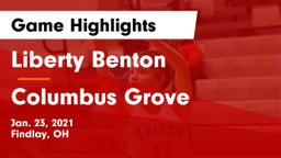 Liberty Benton  vs Columbus Grove  Game Highlights - Jan. 23, 2021