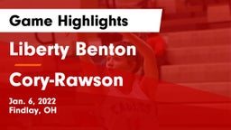 Liberty Benton  vs Cory-Rawson  Game Highlights - Jan. 6, 2022
