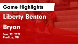 Liberty Benton  vs Bryan  Game Highlights - Jan. 29, 2022