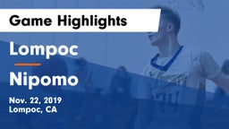 Lompoc  vs Nipomo  Game Highlights - Nov. 22, 2019