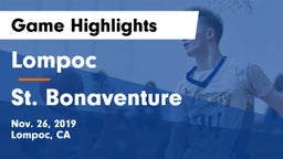 Lompoc  vs St. Bonaventure  Game Highlights - Nov. 26, 2019