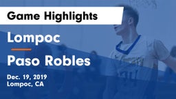 Lompoc  vs Paso Robles  Game Highlights - Dec. 19, 2019