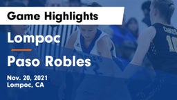 Lompoc  vs Paso Robles Game Highlights - Nov. 20, 2021