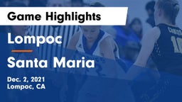 Lompoc  vs Santa Maria  Game Highlights - Dec. 2, 2021