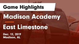 Madison Academy  vs East Limestone  Game Highlights - Dec. 12, 2019