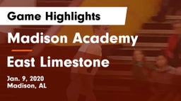 Madison Academy  vs East Limestone  Game Highlights - Jan. 9, 2020