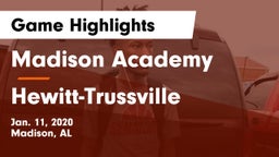 Madison Academy  vs Hewitt-Trussville  Game Highlights - Jan. 11, 2020