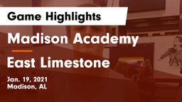 Madison Academy  vs East Limestone  Game Highlights - Jan. 19, 2021