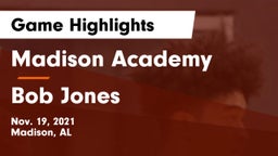 Madison Academy  vs Bob Jones  Game Highlights - Nov. 19, 2021