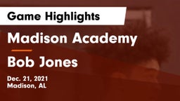 Madison Academy  vs Bob Jones  Game Highlights - Dec. 21, 2021