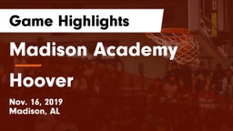 Madison Academy  vs Hoover  Game Highlights - Nov. 16, 2019