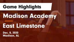 Madison Academy  vs East Limestone  Game Highlights - Dec. 8, 2020