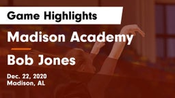 Madison Academy  vs Bob Jones  Game Highlights - Dec. 22, 2020