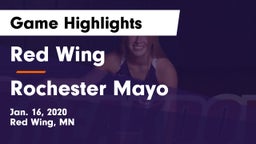 Red Wing  vs Rochester Mayo  Game Highlights - Jan. 16, 2020