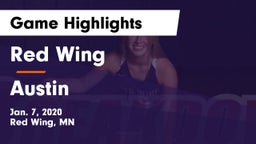 Red Wing  vs Austin  Game Highlights - Jan. 7, 2020