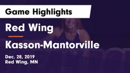 Red Wing  vs Kasson-Mantorville  Game Highlights - Dec. 28, 2019