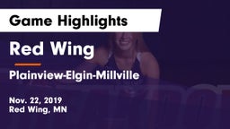 Red Wing  vs Plainview-Elgin-Millville  Game Highlights - Nov. 22, 2019