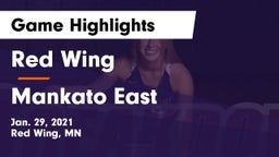 Red Wing  vs Mankato East  Game Highlights - Jan. 29, 2021